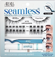 Eyelash Extension Set - Ardell Seamless Underlash Extensions Faux Mink Kit — photo N1