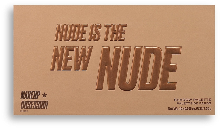 Eyeshadow Palette, 10 shades - Makeup Obsession Nude Is The New Nude Eyeshadow Palette — photo N2