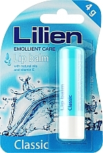 Fragrances, Perfumes, Cosmetics Natural Oils and Vitamin E Lip Balm - Lilien Lip Balm Classic