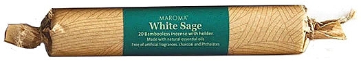 White Sage Natural Incense - Maroma Bambooless Incense White Sage — photo N1