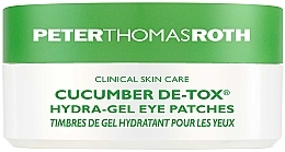 Fragrances, Perfumes, Cosmetics Hydrogel Eye Patches with Cucumber Extract - Peter Thomas Roth Cucumber De-Tox Hydra-Gel Eye Patches