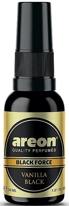 Black Vanilla Air Freshener Spray - Areon Black Force Vanilla Black — photo N1