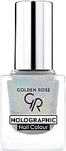 Nail Polish - Golden Rose Holographic Nail Colour — photo N1