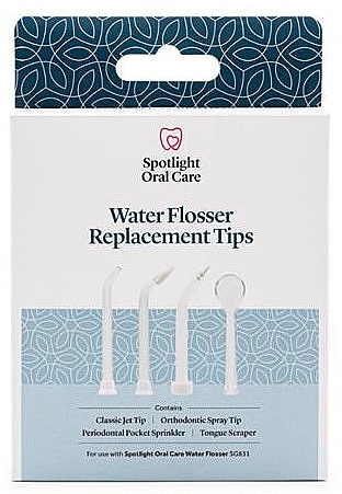 Water Flosser Replacement Tips - Spotlight Oral Care Water Flosser With UV Steriliser Replacement Tips — photo N2