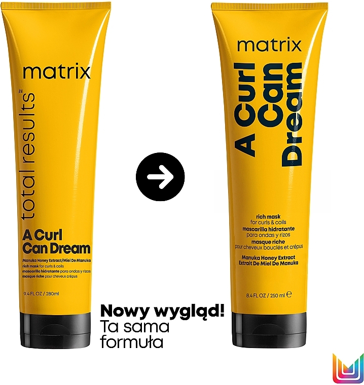 Moisturising Mask for Curly Hair - Matrix Total Results A Curl Can Dream Rich Mask — photo N2