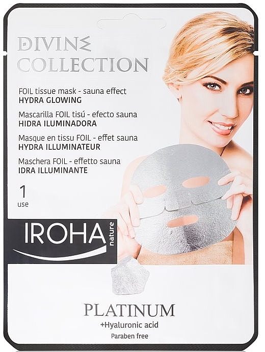 Moisturizing Mask - Iroha Divine Collection Platinum & Hyaluronic Acid — photo N1