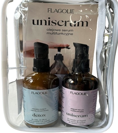 Set - Flagolie Travel Set (b/oil/100ml + ser/100ml + bag/1pc) — photo N1