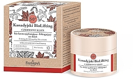 Fragrances, Perfumes, Cosmetics Strengthening Lifting Day Bio-Cream 50+ - Farmona Canadian BioLifting Red Maple