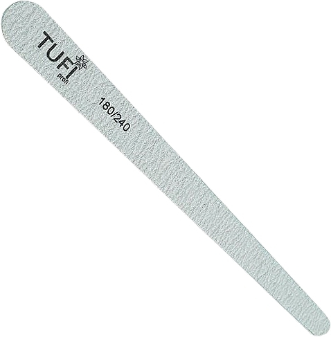 Polyurethane Nail File 180/240, 17.8 cm, grey, 50pcs - Tufi Profi Premium — photo N1