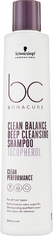 Shampoo - Schwarzkopf Professional Bonacure Clean Balance Deep Cleansing Shampoo — photo N1