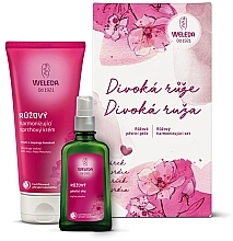 Fragrances, Perfumes, Cosmetics Set - Weleda Rose Care Set (sh/gel/200ml + b/oil/100ml)