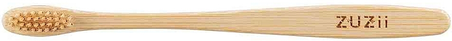 Bamboo Toothbrush with Soft Beige Bristles - Zuzii Soft Toothbrush — photo N2
