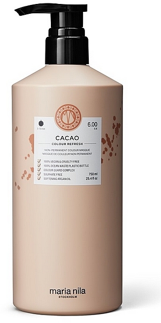 Hair Mask - Maria Nila Cacao Colour Refresh Masque — photo N1