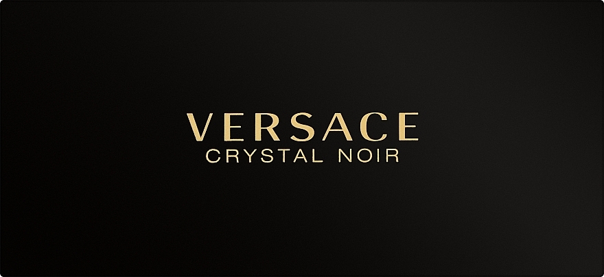 Versace Crystal Noir - Set (edt 5 + b/l 25 + sh/g 25) — photo N1