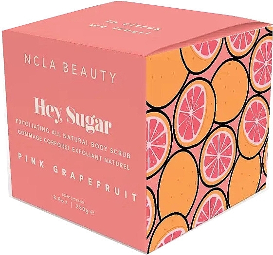 Pink Grapefruit Body Scrub - NCLA Beauty Hey, Sugar Pink Grapefruit Body Scrub — photo N4