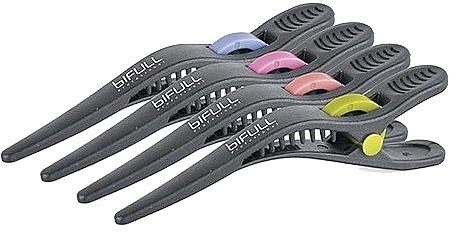 Claw Clip, 10 cm - Bifull Professional Black Separation Tweezers — photo N2