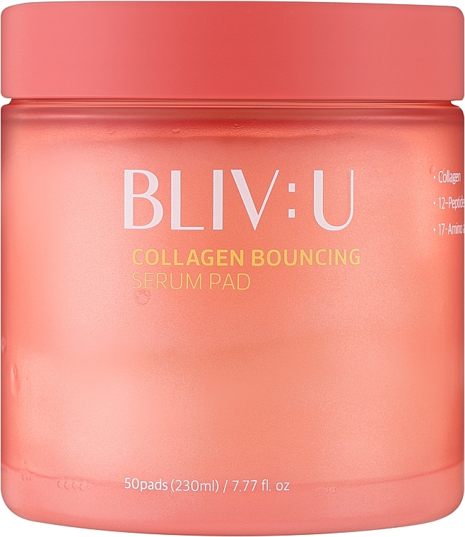 Collagen Pads - Bliv:U Collagen Bouncing Serum Pad — photo N1