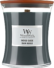 Fragrances, Perfumes, Cosmetics Scented Candle in Glass - WoodWick Indigo Suede Candle