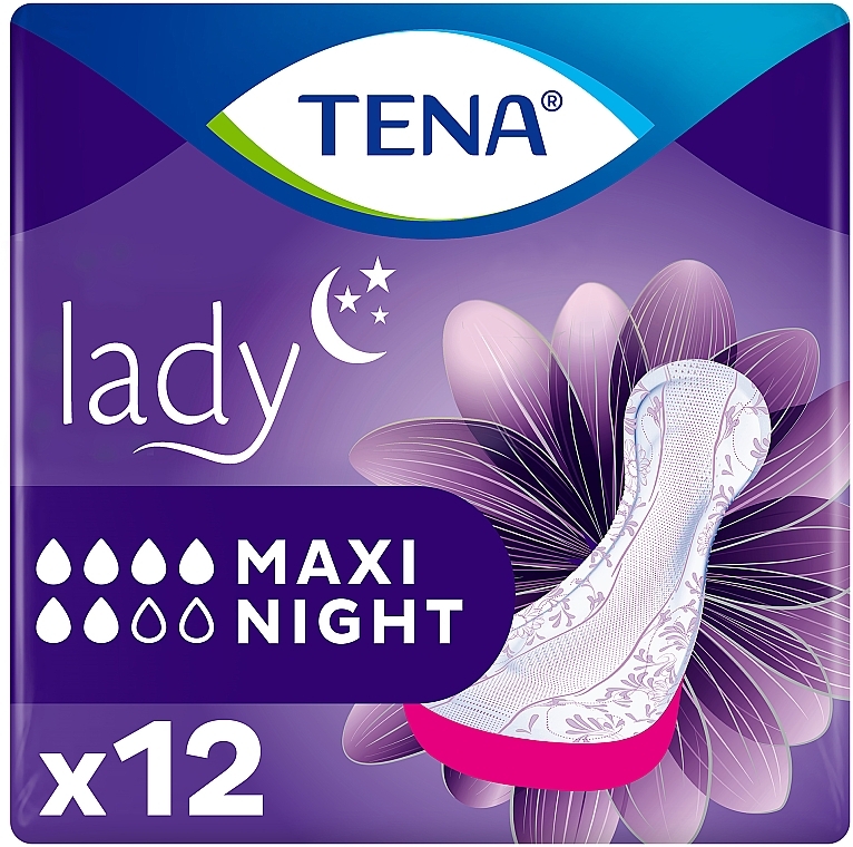 Urological Pads "TENA Lady Maxi Night", 12 pcs - TENA — photo N1