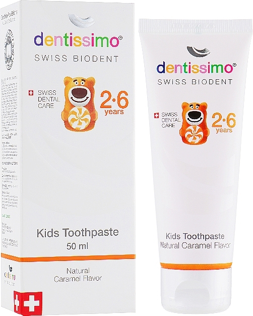Kids Toothpaste - Dentissimo Kids Toothpaste Caramel — photo N2