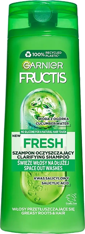 Hair Shampoo "Fresh Charge" - Garnier Fructis Fresh Shampoo — photo N2