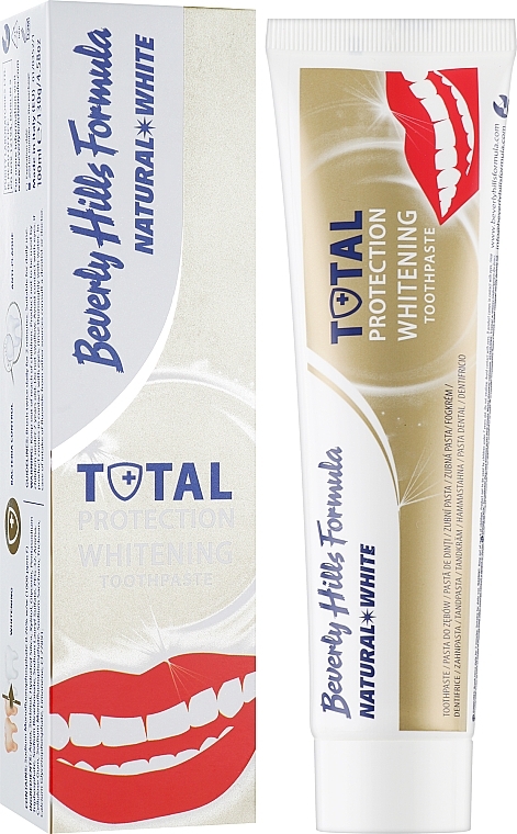 Whitening Toothpaste - Beverly Hills Formula Natural White Total Protection Whitening Toothpaste — photo N2
