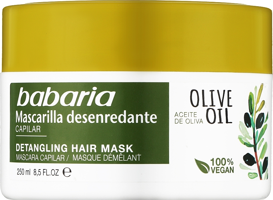 Olive Oil Hair Mask - Babaria Detangling Hair Mask With Olive Oil — photo N1