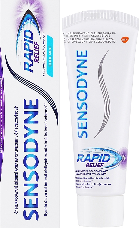 Toothpaste 'Rapid Relief' - Sensodyne Rapid Relief Cool Mint — photo N1