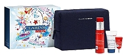 Fragrances, Perfumes, Cosmetics Set - Clarins Men Energizing Set (f/wash/30ml + eye/gel/3ml + f/gel/50ml + bag/1pc)