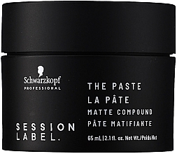 Matte Styling Paste - Schwarzkopf Professional Session Label The Paste Matte Compound — photo N1