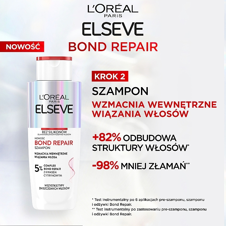 Repairing Shampoo - L'Oreal Paris Elseve Bond Repair Shampoo — photo N3