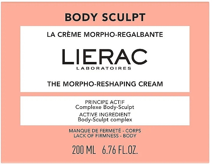 Sculpting Body Cream - Lierac Body Sculpt The Morpho-Remodelling Cream — photo N2