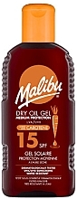 Self-Tanning Gel - Malibu Dry Oil Gel SPF15 With Beta Carotene — photo N1