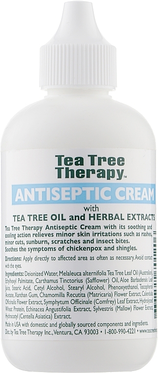 Antiseptic Cream with Tea Tree Oil - Tea Tree Therapy Antiseptic Cream With Tea Tree Oil — photo N2