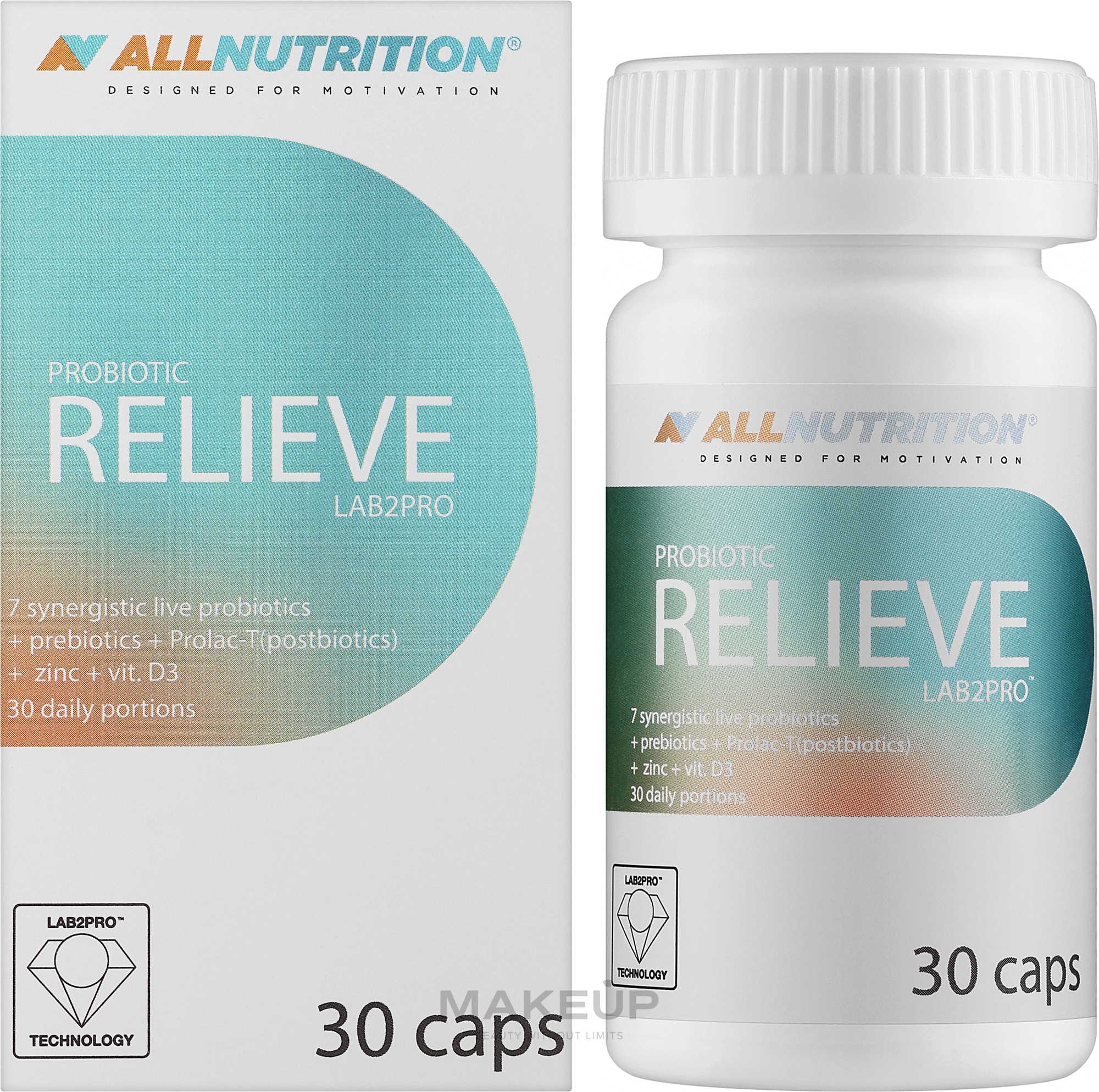 Relieve Probiotic, 30 Caps - Allnutrition Probiotic LAB2PRO — photo 30 szt.