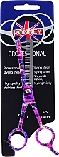 Fragrances, Perfumes, Cosmetics Thinning Scissors, 5.5cm - Ronney Professional Pink Neon