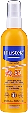 Face & Body Sun Spray - Mustela Bebe High Protection Sun Spray SPF 50 — photo N2