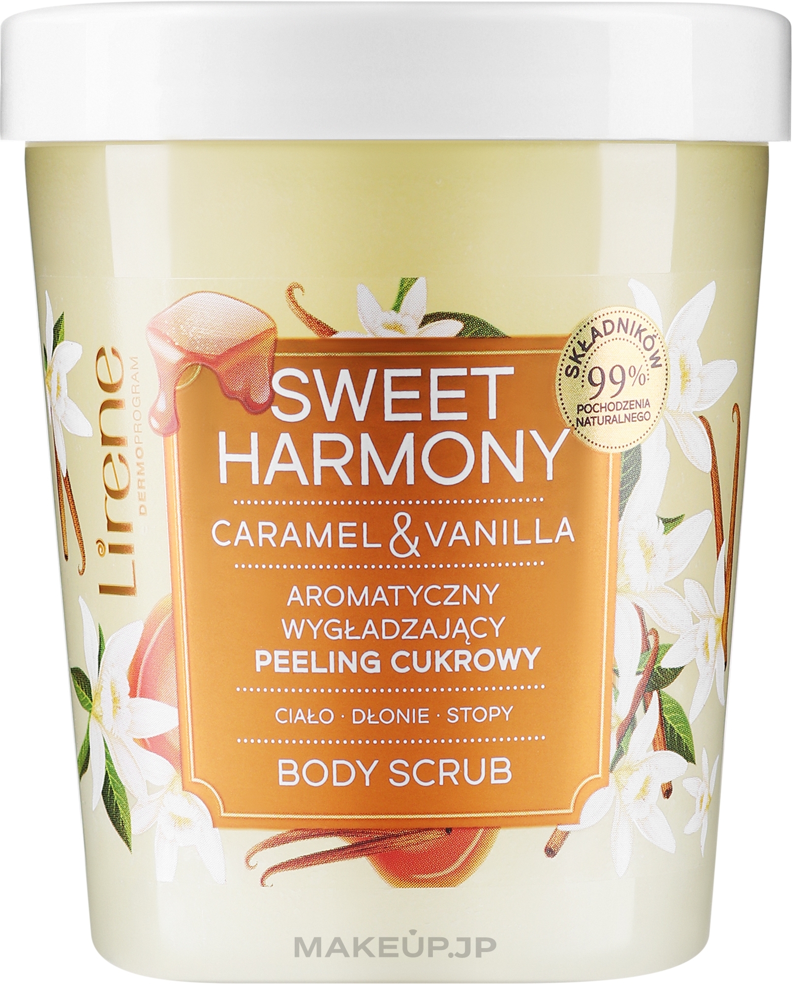 Smoothing Perfumed Sugar Peeling - Lirene Peeling Sweet Harmony Caramel Vanilla — photo 200 g