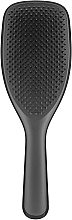 Large Hair Brush, black - Tangle Teezer The Wet Detangler Black Gloss Large Size Hairbrush — photo N2