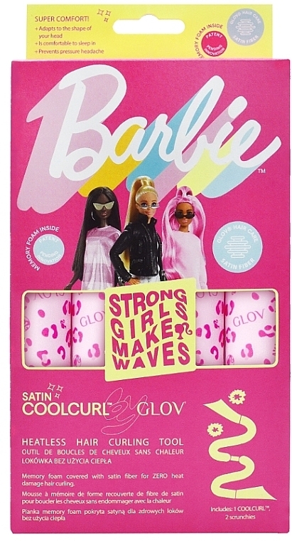 Barbie Cold Curler, in a box, pink panther - Glov Cool Curl Barbie Pink Panther — photo N2