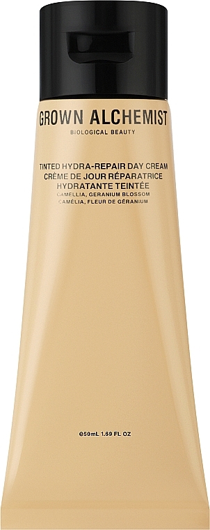 Moisturizing Tinted Day Cream - Grown Alchemist Tinted Hydra-Repair Day Cream Camellia Geranium Blossom — photo N1