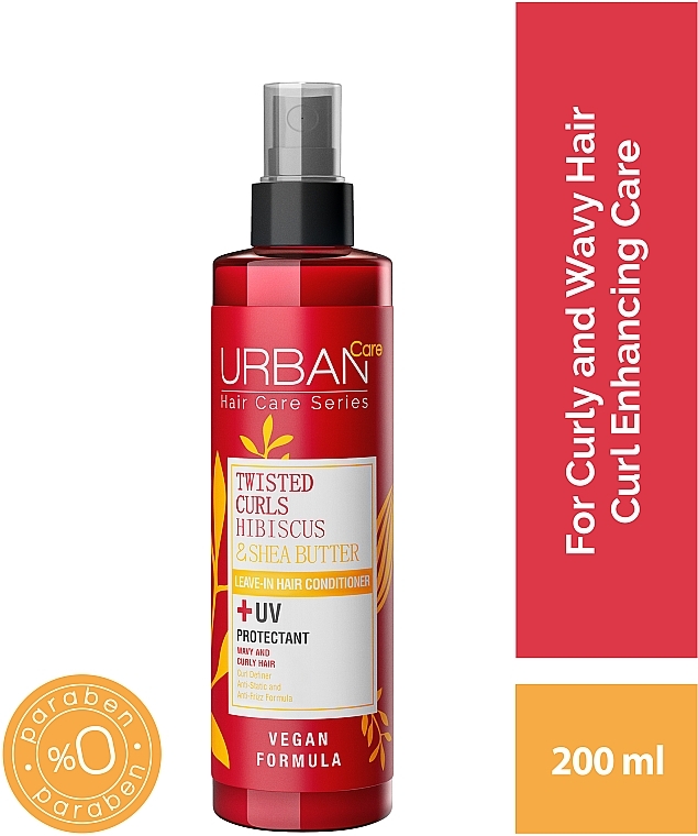 Two-Phase Conditioner with Hibiscus & Shea Butter - Urban Pure Twisted Curls Hibiscus & Shea Butter Leave In Conditioner — photo N2