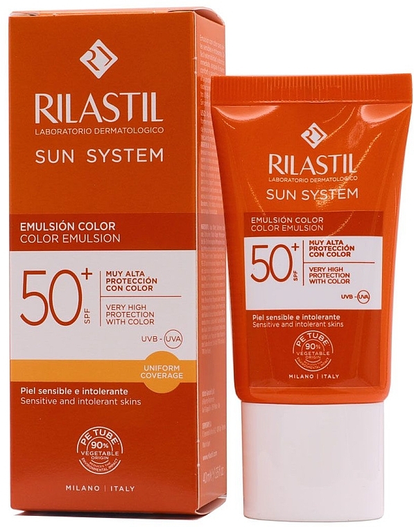 Facial Emulsion - Rilastil Sun System Colour Emulsion SPF50+ — photo N1