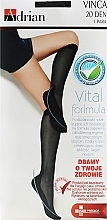 Fragrances, Perfumes, Cosmetics Women Knee Socks "Vinca" 20 Den, nero - Adrian