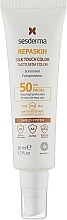 Tinted Facial Sunscreen - SesDerma Laboratories Repaskin Silk Touch Color SPF 50 — photo N1