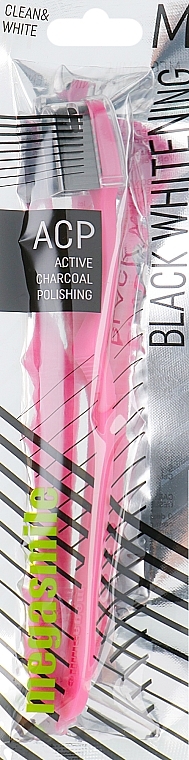 Toothbrush, pink - Megasmile Black Whitening — photo N1