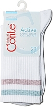 Fragrances, Perfumes, Cosmetics Active Socks, 19C-65CP, white-light pink - Conte