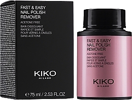 Fragrances, Perfumes, Cosmetics Acetone-Free Nail Polish Remover - Kiko Milano Nail Polish Remover Fast & Easy Acetone Free