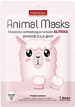 Face Sheet Mask 'Alpaca' - Purederm Animal Mask Alpaca — photo N1