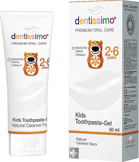Kids Toothpaste - Dentissimo Kids Toothpaste Caramel — photo N1